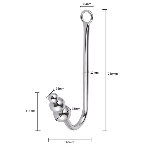 5334 Hook Anal and with Collar Elegant Beaded Cuffs 0706